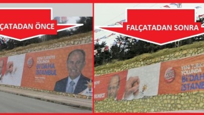 O afişler paramparça edildi!