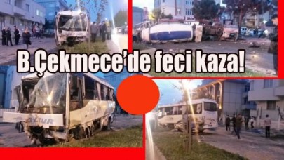 Büyükçekmece’de feci kaza!