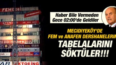 Fatih Koleji’nin afişlerine gece operasyonu...