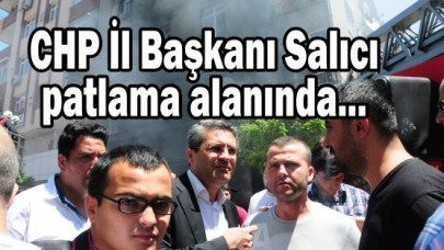 Salıcı patlama alanında...