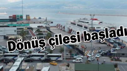 Tatilcilerin dönüş çilesi başladı
