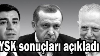 YSK seçimlerin geçici sonuçlarını açıkladı