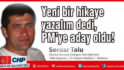Serdar Talu CHP PM’ye aday!