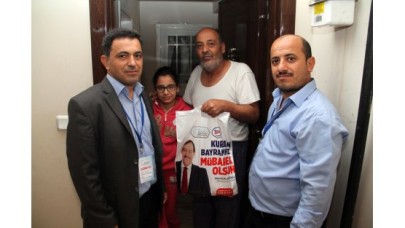 SURİYELİLERE KURBAN HEDİYE ETTİ