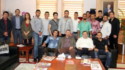 GURBETÇİ GENÇLERDEN  KADIOĞLU’NA ZİYARET