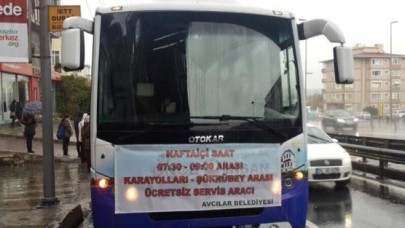 Avcılar Belediyesi ücretsiz taşıyor