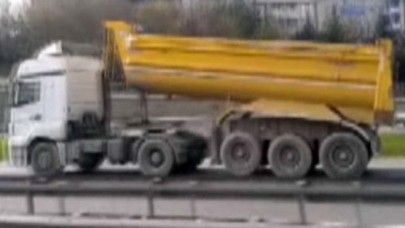 Damperi Açılan Kamyon Yürekleri Ağza Getirdi