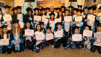 Drama yoluyla haklarını öğrenen çocuklara mezuniyet töreni