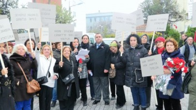 CHP'li kadınlar Kadına Şiddete Hayır dediler