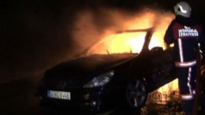 Seyir halindeyken alev alev yandı