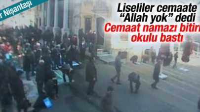 Teşvikiye Camii'nde liselilerden şaşırtan olay