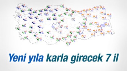 Türkiye'nin batısı yeni yıla karla girecek