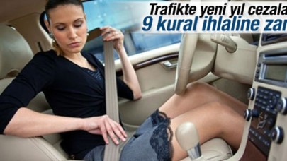 Trafikte yeni yıl cezaları