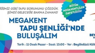 Megakentli 2800 Kişi Tapusuna Kavuşuyor