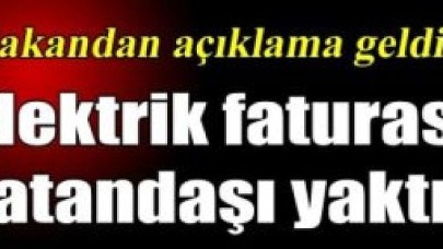 Elektrik faturası vatandaşı yaktı!