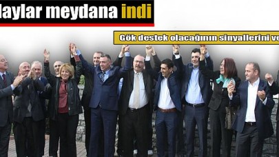 Aday adaylar meydana indi
