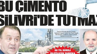 BU ÇiMENTO SiLiVRi’DE TUTMAZ