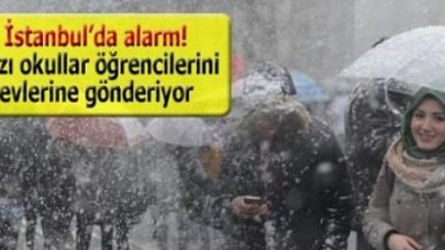 İstanbul'a beklenen kar geldi