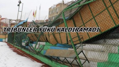 Stadın çatısı, yükü taşıyamadı