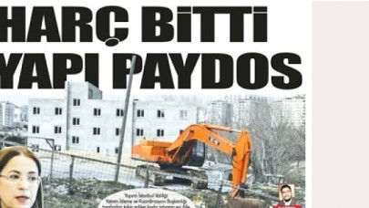 HARÇ BİTTİ YAPI PAYDOS