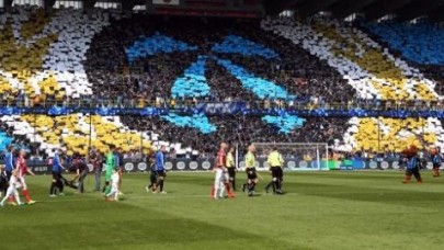 Beşiktaşlılardan Brugge tribünlerine darbe!