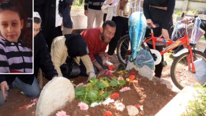 Bisikletine mezarında kavuşabildi