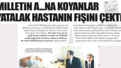 MİLLETİN A..NA KOYANLAR YATALAK HASTANIN FİŞİNİ ÇEKTİ