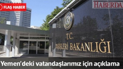 Dışişleri Bakanlığından Aden açıklaması