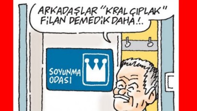 Hürriyetten Kral Çıplak karikatürü