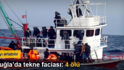 Göçmen teknesi battı: 4 ölü