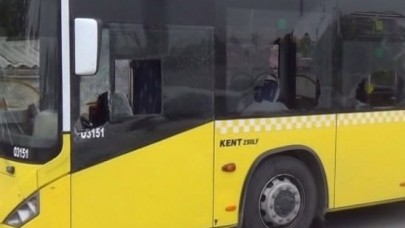 İETT otobüsüne taşlı saldırı