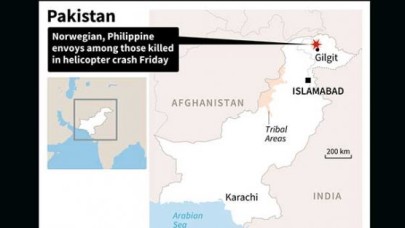 Pakistanda helikopter düştü: 6 ölü