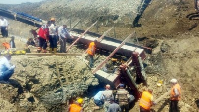 Edirne İpsalada 3 işçi göçük altında