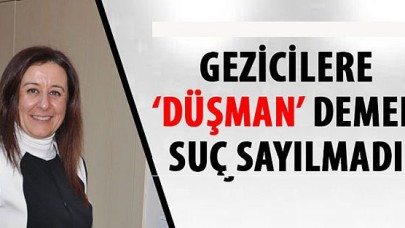 Gezi eylemcilerini düşmana benzetmek ifade özgürlüğü sayıldı