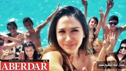 Dayanamadı havuza daldı