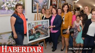 Avcılarda resim ve kurdele sergisi