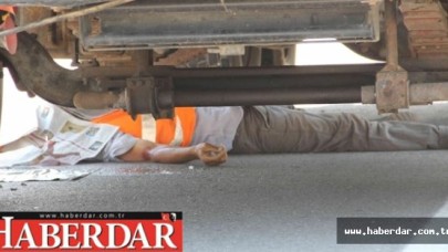 Dinlenmek için girdiği tankerin altında can verdi