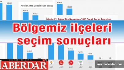 İşte bölgemiz ilçeleri seçim sonuçları