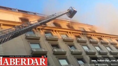 İstanbulda korkutan otel yangını