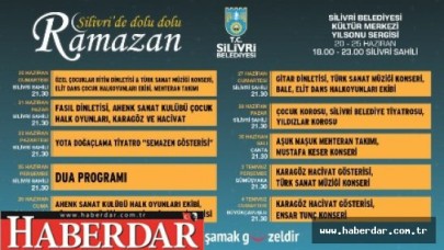 SİLİVRİ’DE RAMAZAN DOLU DOLU GEÇECEK