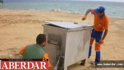 Plajlardaki Konteynırlar Yaza Hazır