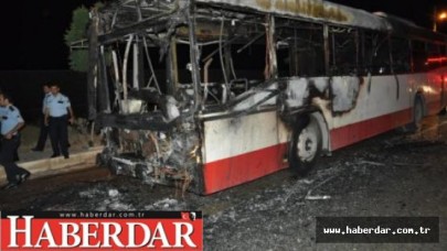Belediye otobüsüne molotof kokteyli saldırı