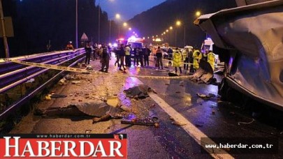 Bolu Dağında kaza: 6 ölü 40 yaralı