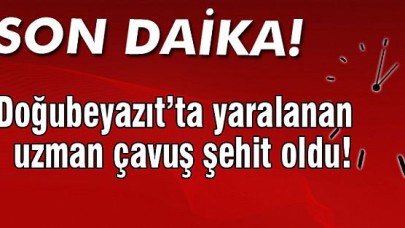 Uzman çavuş şehit oldu!