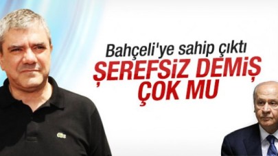 Yılmaz Özdil, Bahçeli'ye sahip çıktı