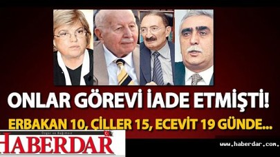 ONLAR İADE ETMİŞTİ !