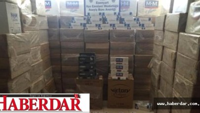 Esenyurtta 100 Bin Kaçak Sigara