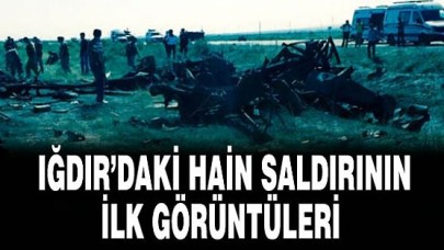 Iğdırda 13 Polisin Şehit Düştüğü Olay Yerinden İlk Görüntü