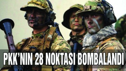 PKKnın Yurt İçi ve Yurt Dışındaki 28 Noktası Bombalandı