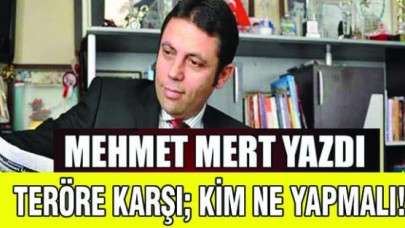 Teröre karşı; kim ne yapmalı!